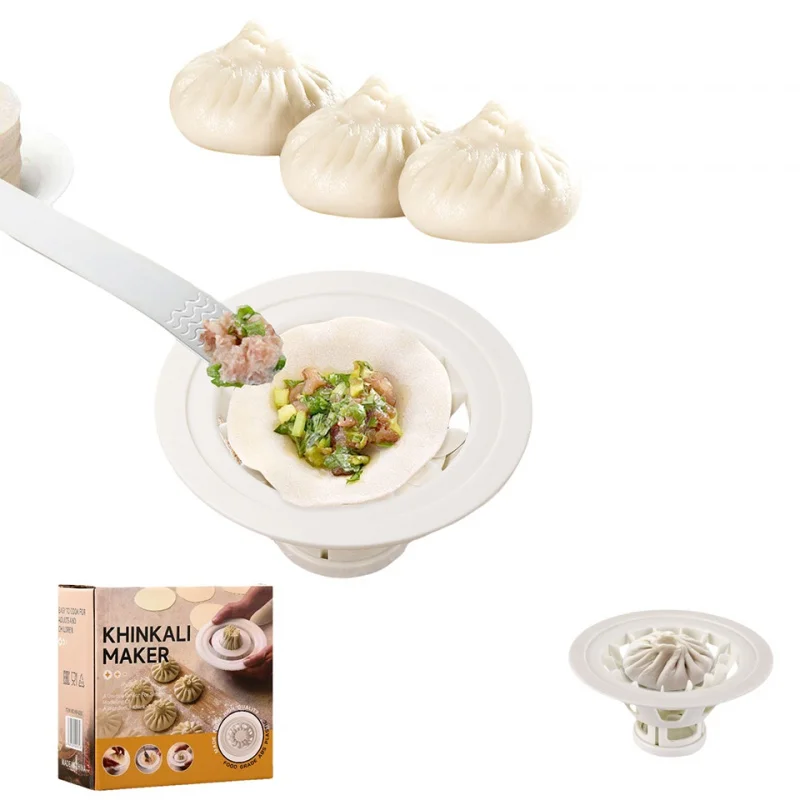 Baozi Maker Machine,Dumpling Maker Mold Plastic Kitchen Gadget Tool Homemade Bao Buns Preparation Culinary Exploration