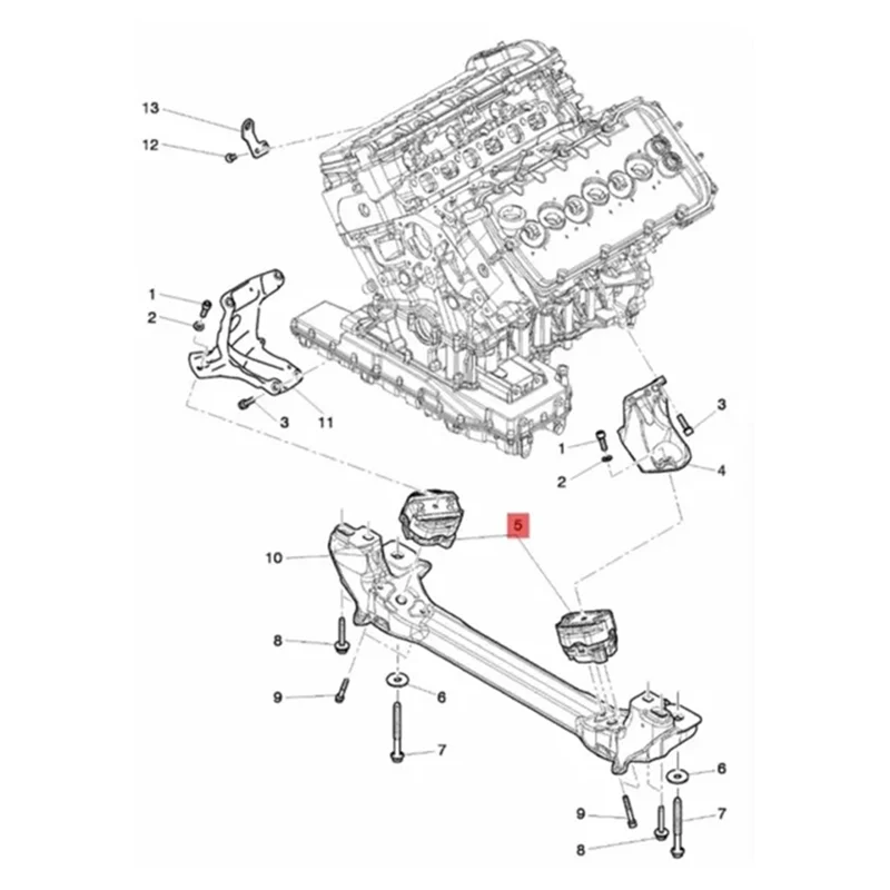 

Auto Engine Bracket Engine Bearing 3W0199381R Motor Bracket For Bentley Continental Flying Spur GT GTC Parts Accessories 1 PCS