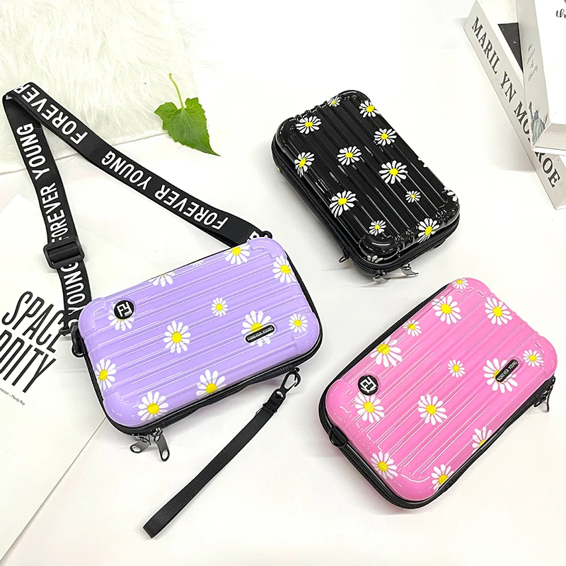 

Portable Bag Flower PC Hard Shell Multifunctional Waterproof Bag Handbag Shoulder Bag Suitcase Purse Clutch Bag