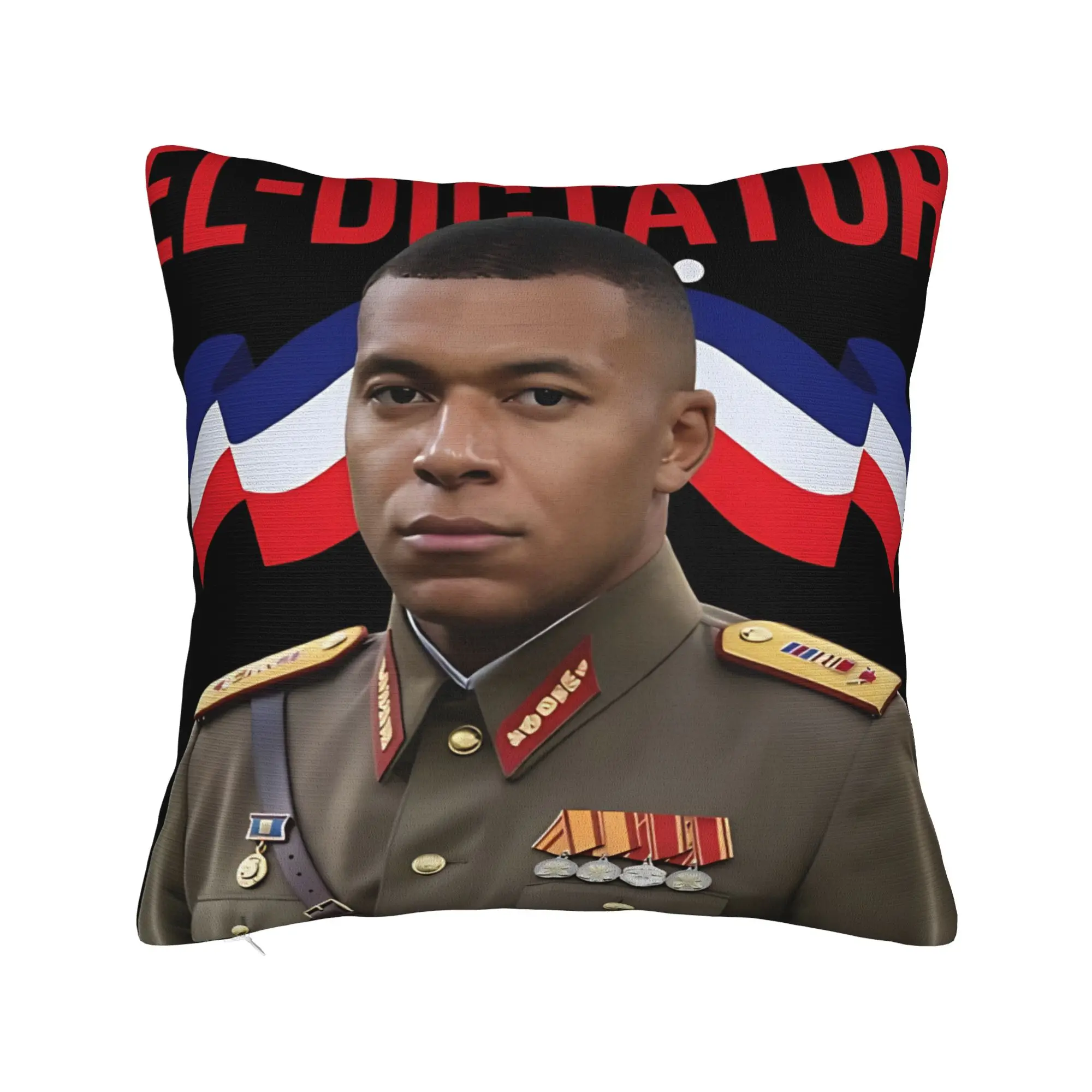 Kylians Mbappes Dictator Soccer Square Pillow Case  Cushion Covers Awesome Decorative Throw Pillow Case Cover for Seat 18