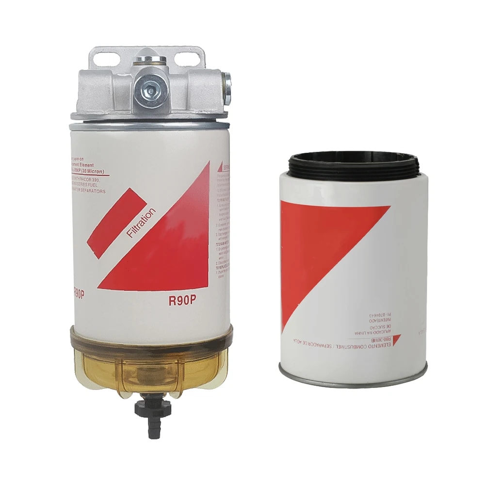 

FUEL WATER SEPARATOR FILTER ASSEMBLY R90P,30 MICRON, 20450423,FS19551,BF1390, FOR RACOR PARKER