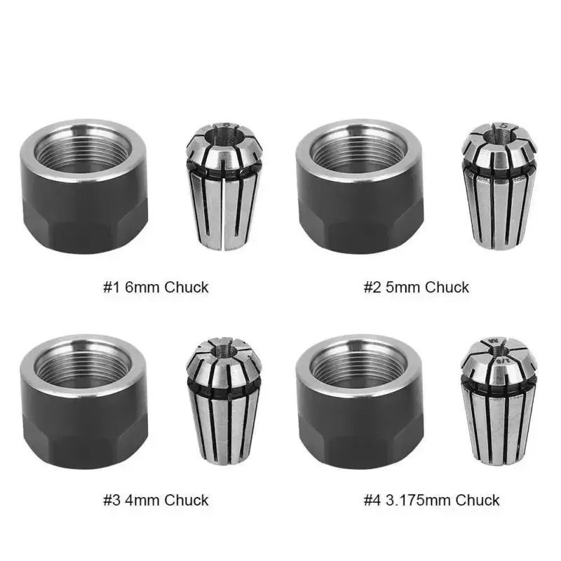 Chuck Spring Collet Clamping Nuts, ER11 Gravura para Fresagem CNC Lathe Machine, Primavera Aço Industrial