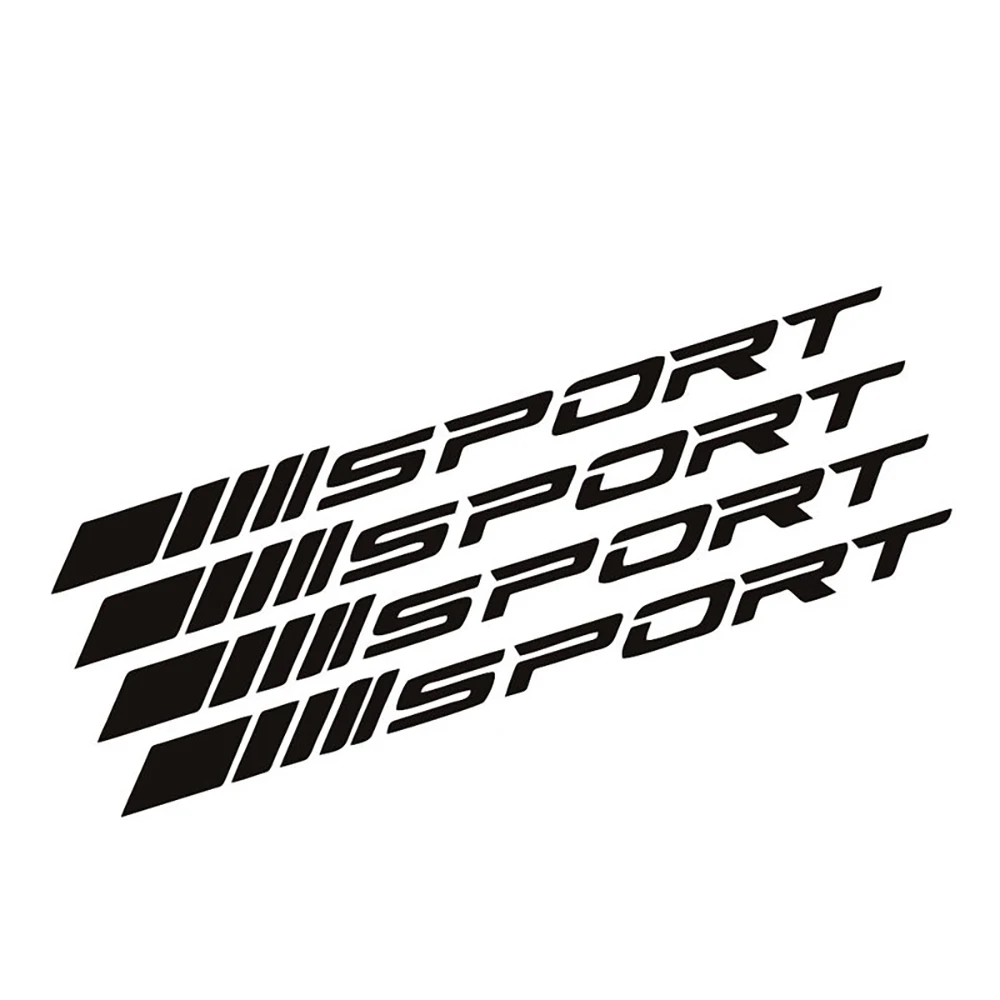 Mode 4pc Auto Aufkleber Räder Felgen Sport Racing DIY Streifen Dekorative Aufkleber Emblem Auto Styling Auto SUV Lkw Zubehör