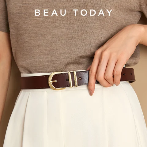 Женский ремень BeauToday из коровьей кожи