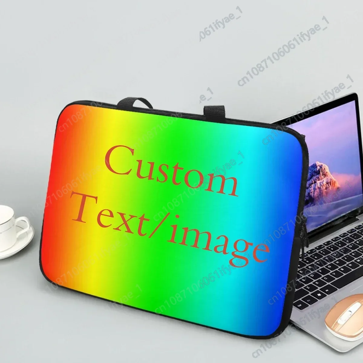 

Custom Imag/Text/Logo Portable Soft Laptop Bags Case For 10 12 13 15 17inch Tablet Bag Personalized Fashion Briefcase Pc Handbag