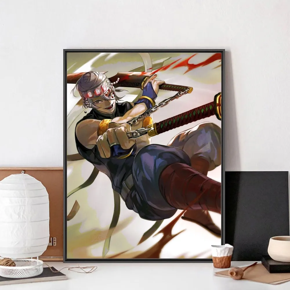 Pogromca demonรณw tengen uzui plakat bez oprawionych w ramki Kraft Bar papier Vintage plakat na ลcianฤ artystyczny obraz naklejki do sypialni