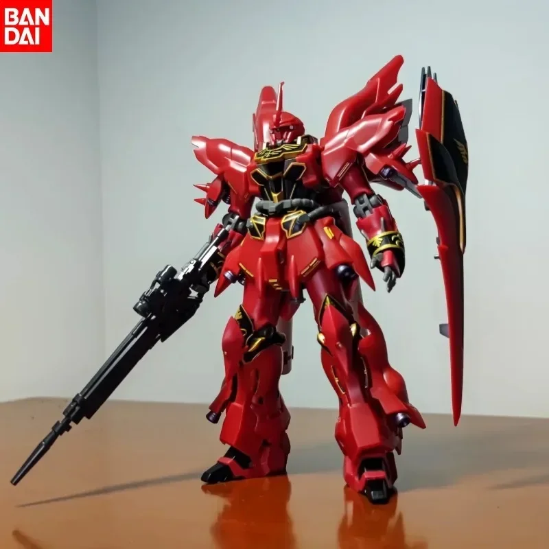 Bandai GUNDAM SINANJU MSN-06S HG 1/144 Sinanju figura de Anime modelo ensamblado traje colección ornamento muñeca móvil juguete periférico