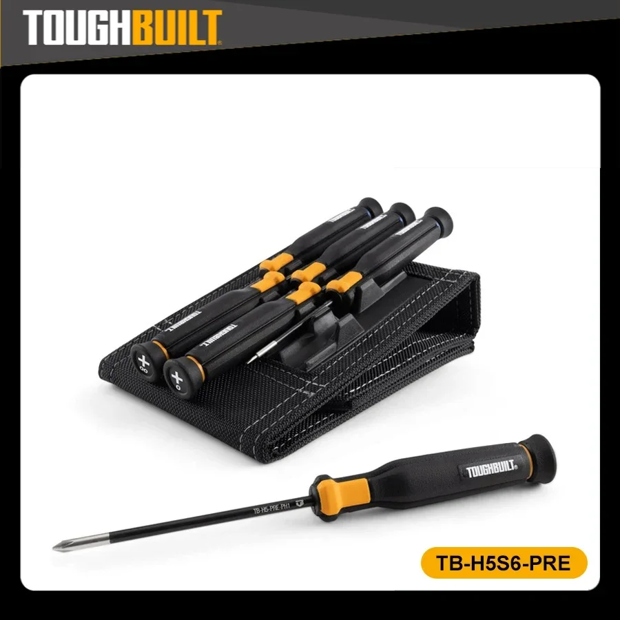 

ToughBuilt 6-Piece Precision Screwdriver Set TB-H5S6-PRE