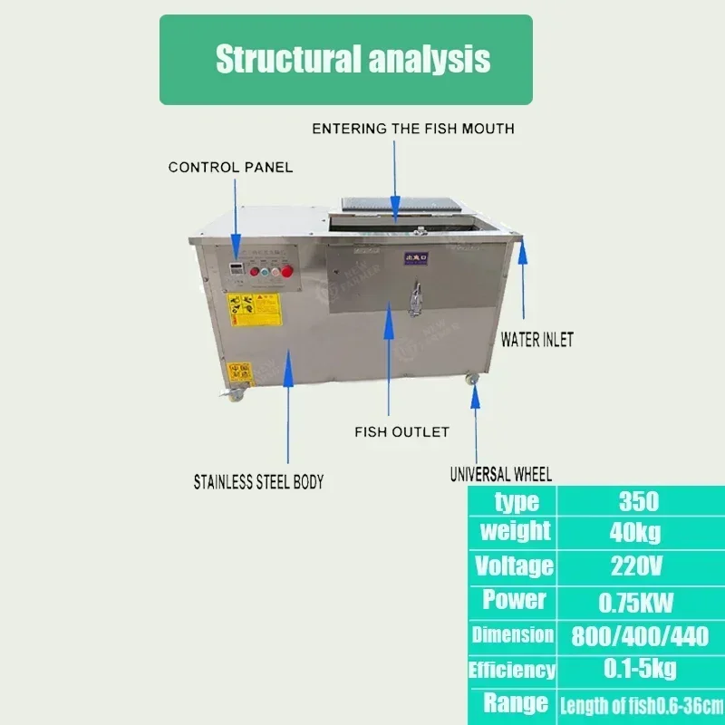 Multifunctional Automatic Fish Killing Machine Descaling and Removal Fish Processing