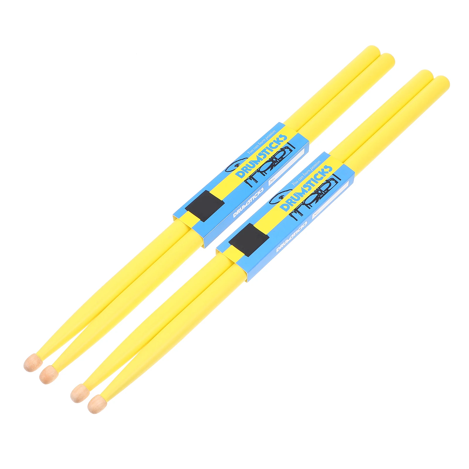

2 Pairs Colorful Drum Sticks Maple Drumsticks Percussion Instruments Kids Jazz Student Use