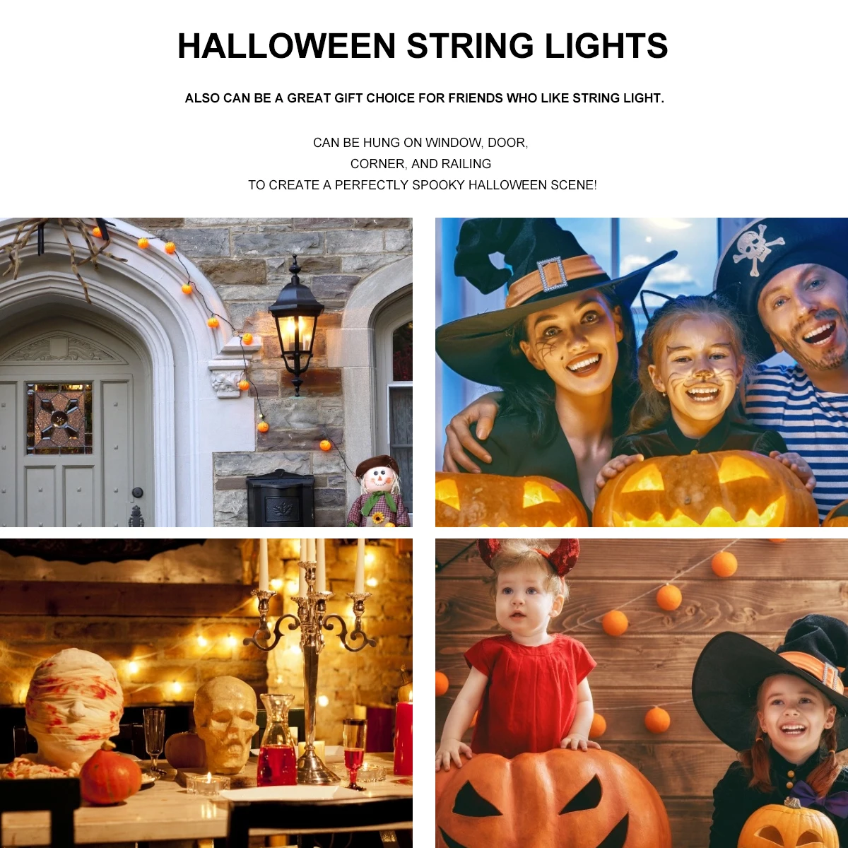 

2 Meters Halloween Decorative Bat String Lamp Premium Material String Lights for Indoor Outdoor Party Festival