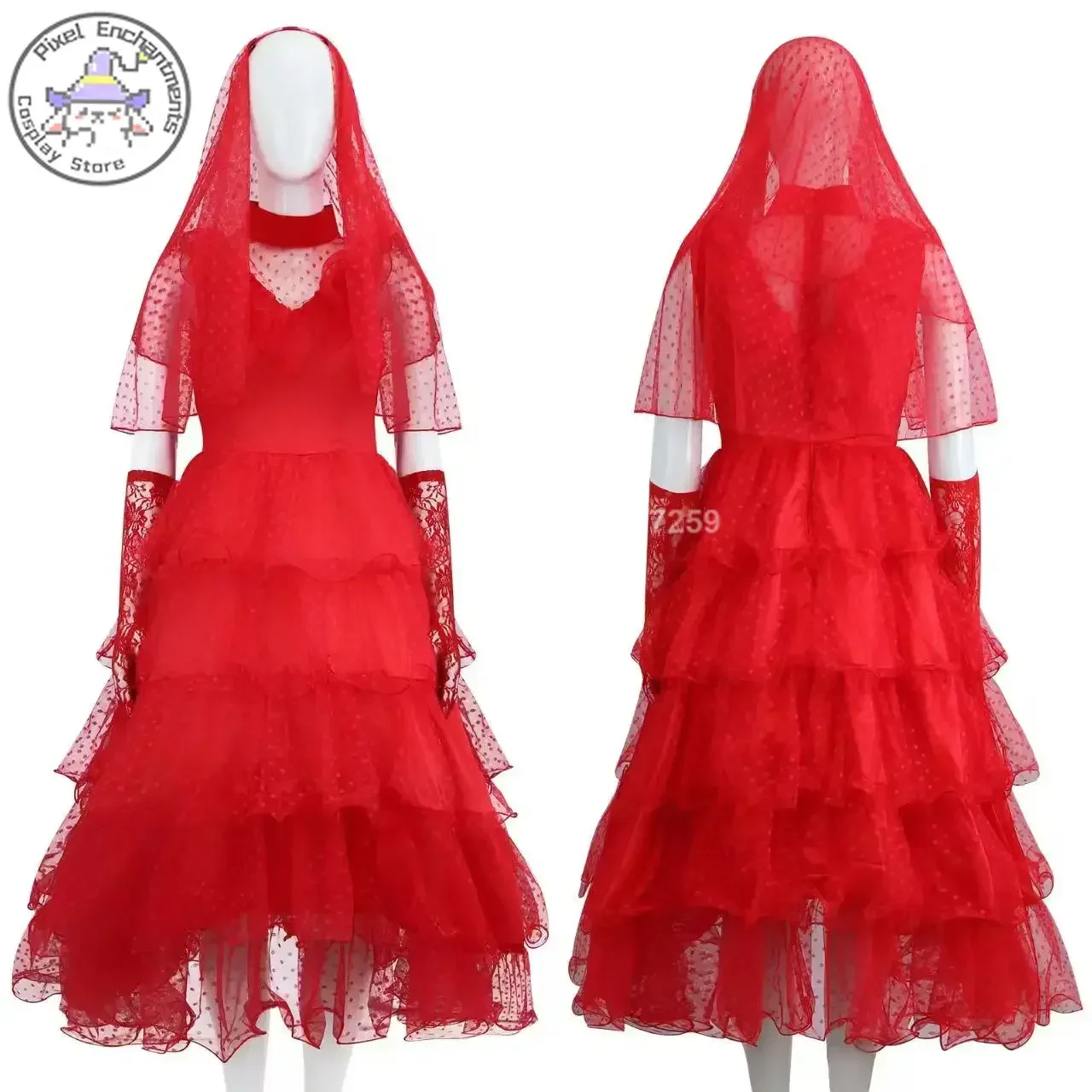 Fato cosplay vermelho e listrado de Halloween, trajes de dramatização para homens e mulheres, roupa de festa de carnaval, novo, 2024