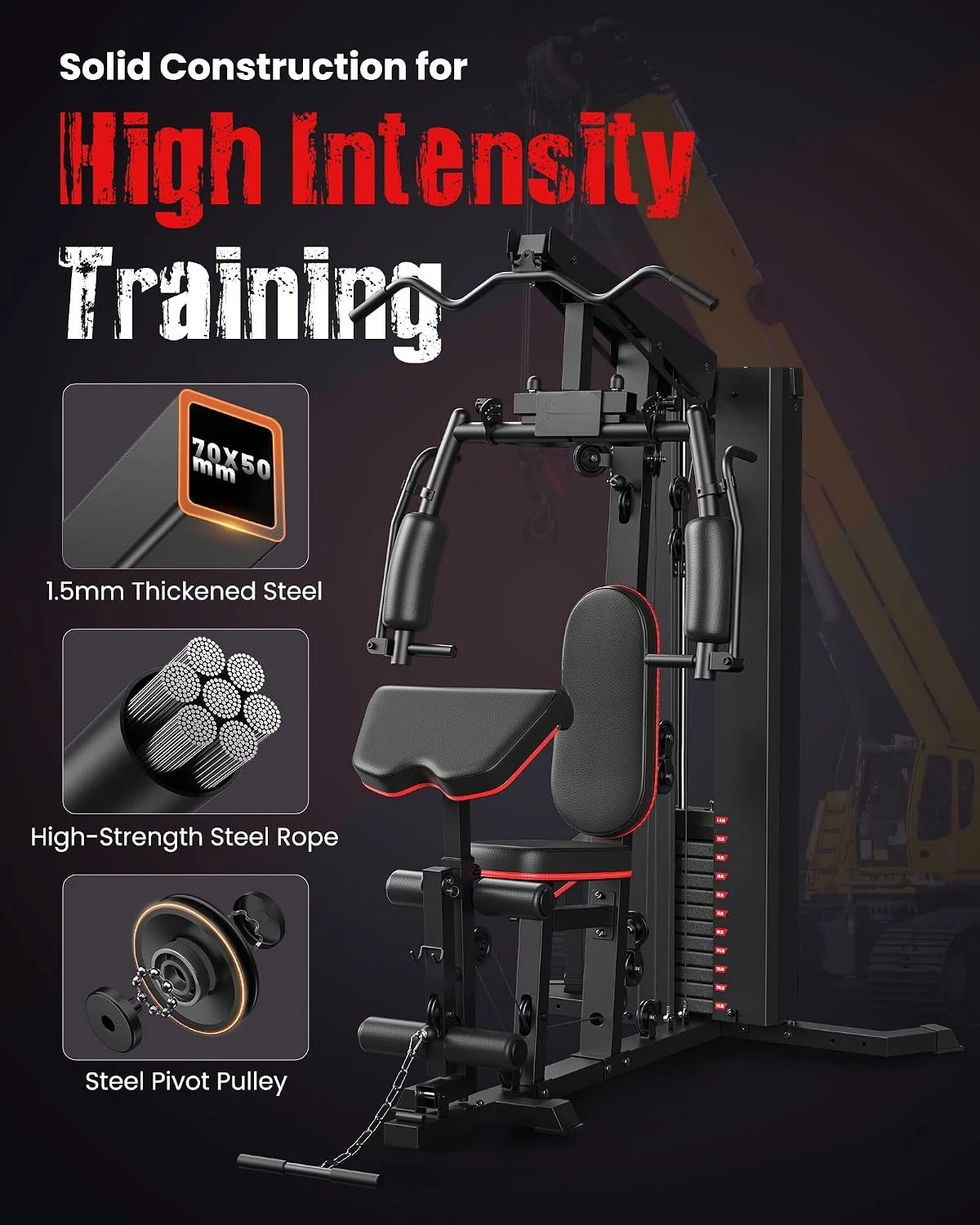 Home Gym, Multifunctional Workout Station with Leg Press, Customized