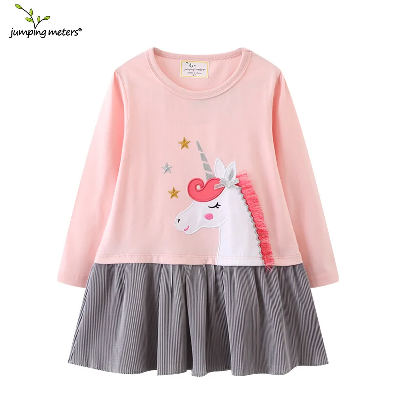 

2025Style Brand Children's Clothing Spring Girls' Dress All Cotton Small and Medium-sized Children Long-sleeved Skirt Wholesale