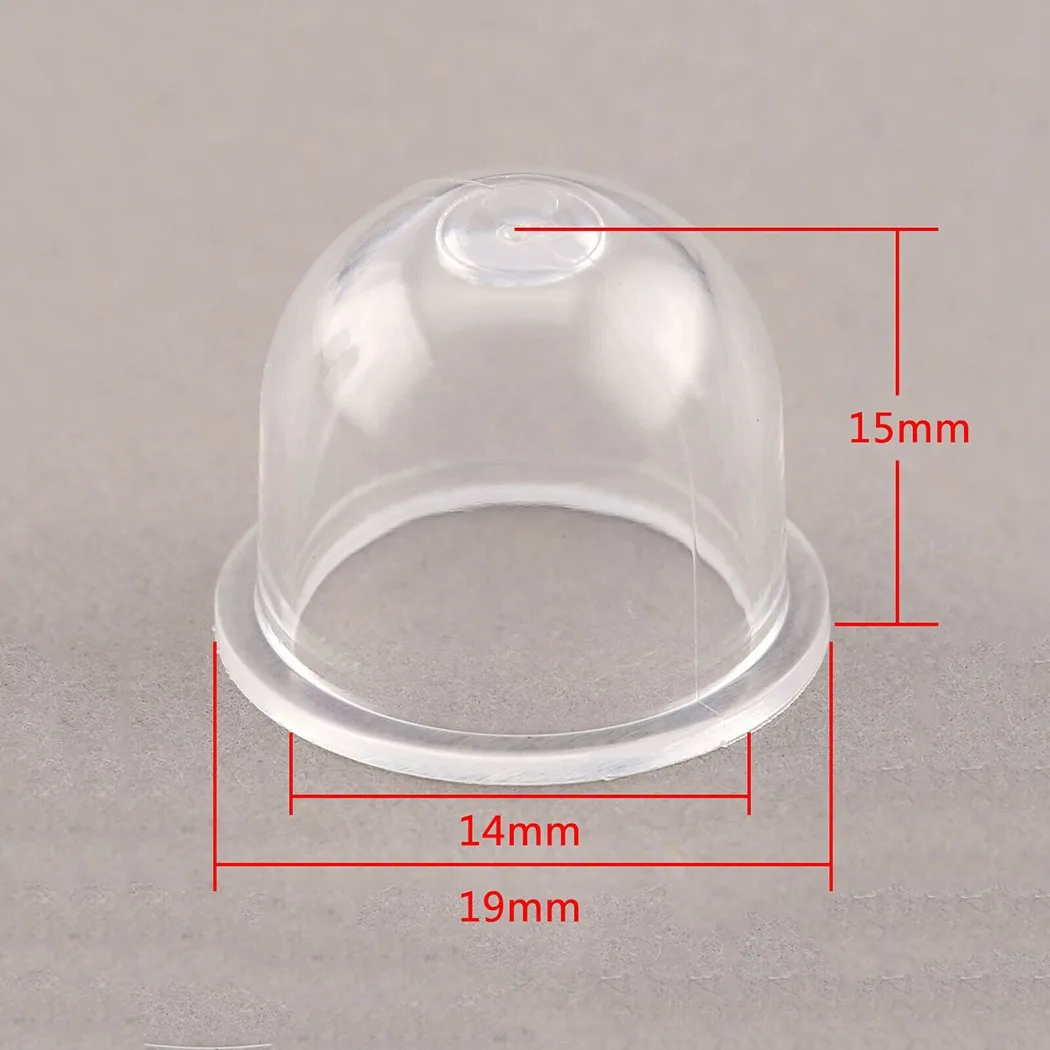Primer de combustível lâmpadas trimmer hedge primer plástico profissional lâmpadas serras para substituição do ventilador transparente