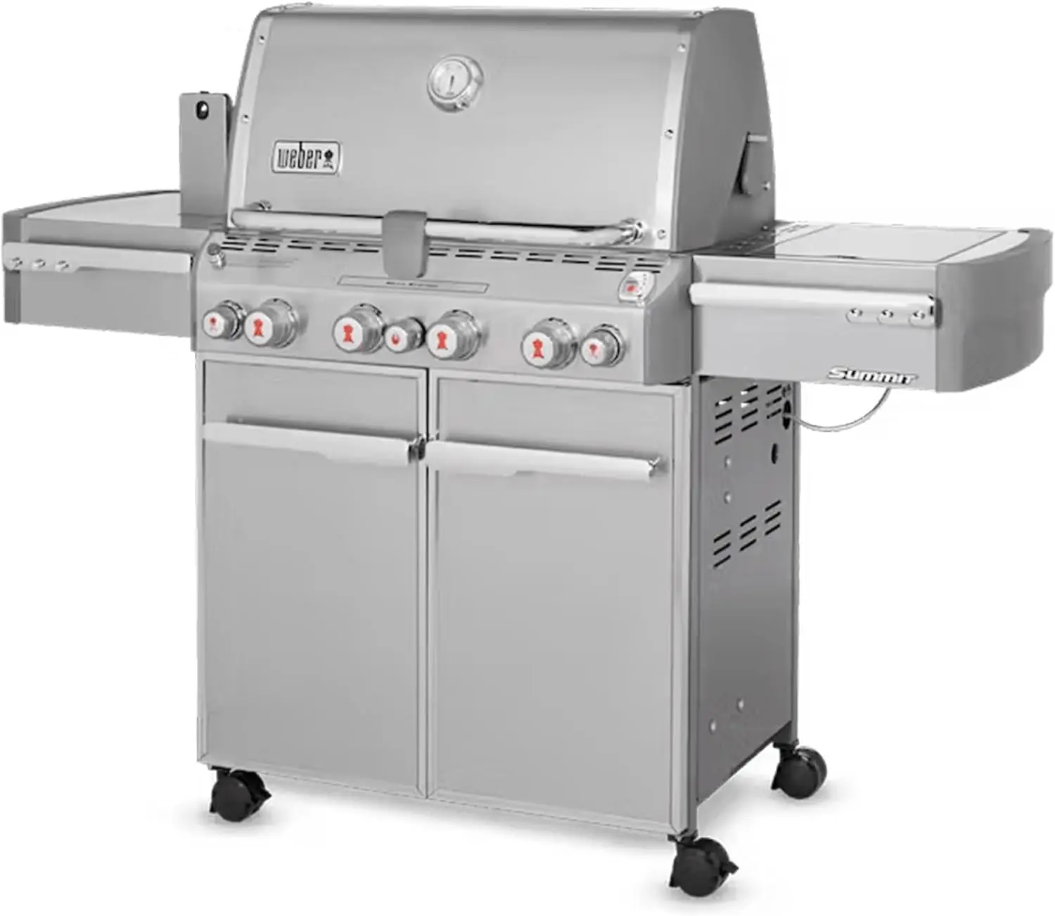 Summit S-470 Stainless-Steel 580-Square-Inch 48,800-BTU Natural-Gas Grill  30 inches long by 66 inches wide by 57 inches high