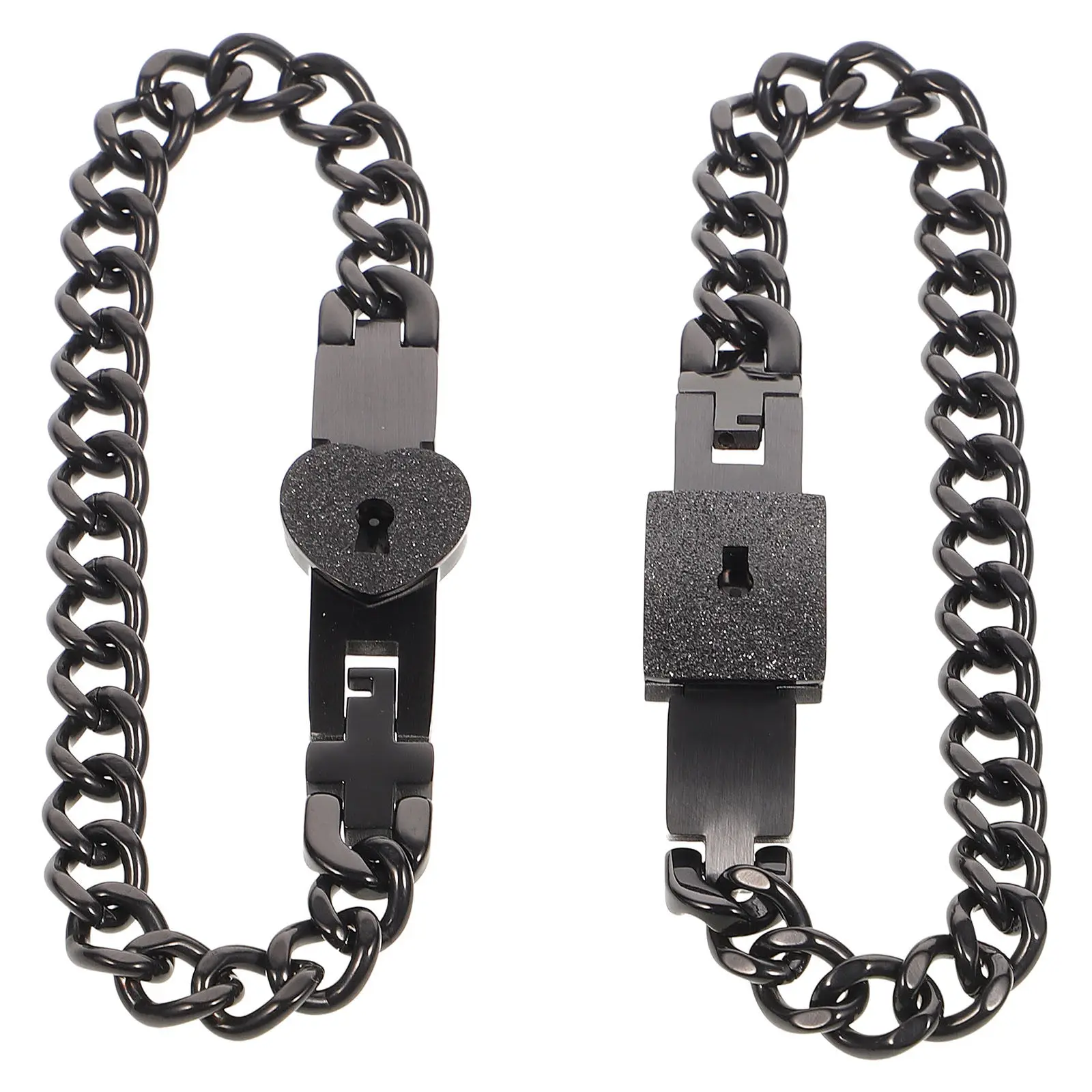 

1 пара концентрических браслетов, креативная стильная цепочка на руку, тонкая работа, прочная, устойчивая к коррозии, унисекс, веревка для запястья, идеально подходит для влюбленных.