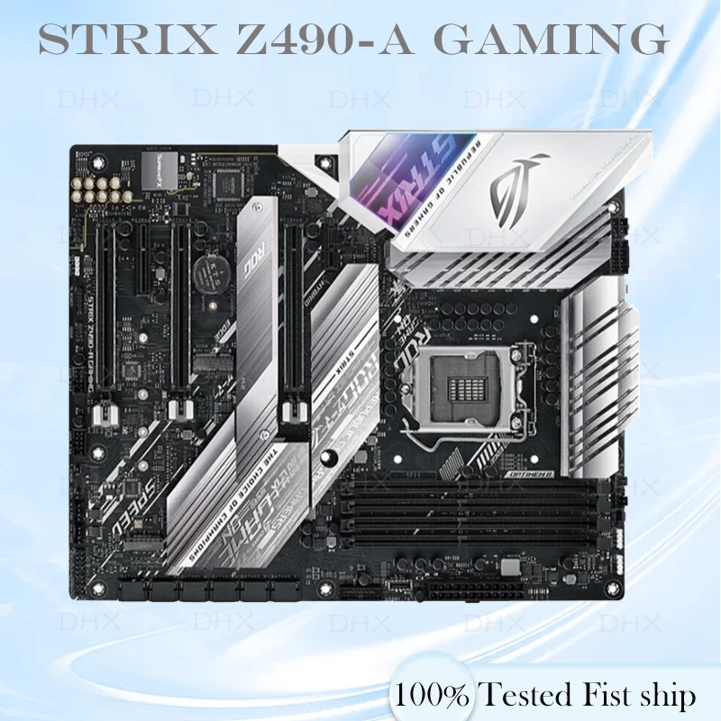 LGA 1200 DDR4 For ROG STRIX Z490-A GAMING Motherboard Z490 PCI-E3.0 ATX Mainboard 128GB HDMI M.2 100% Tested Fully Work DH