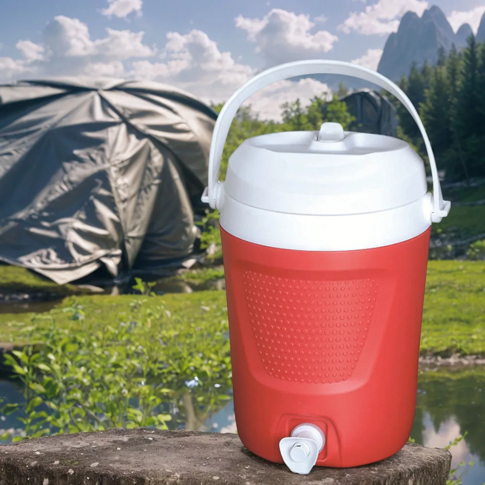 

1 Gallon Sports Water Jug with Handle Insulated Water Bottle 2 Water Outlet Drinks Jug Large Capacity for Outdoor Travel