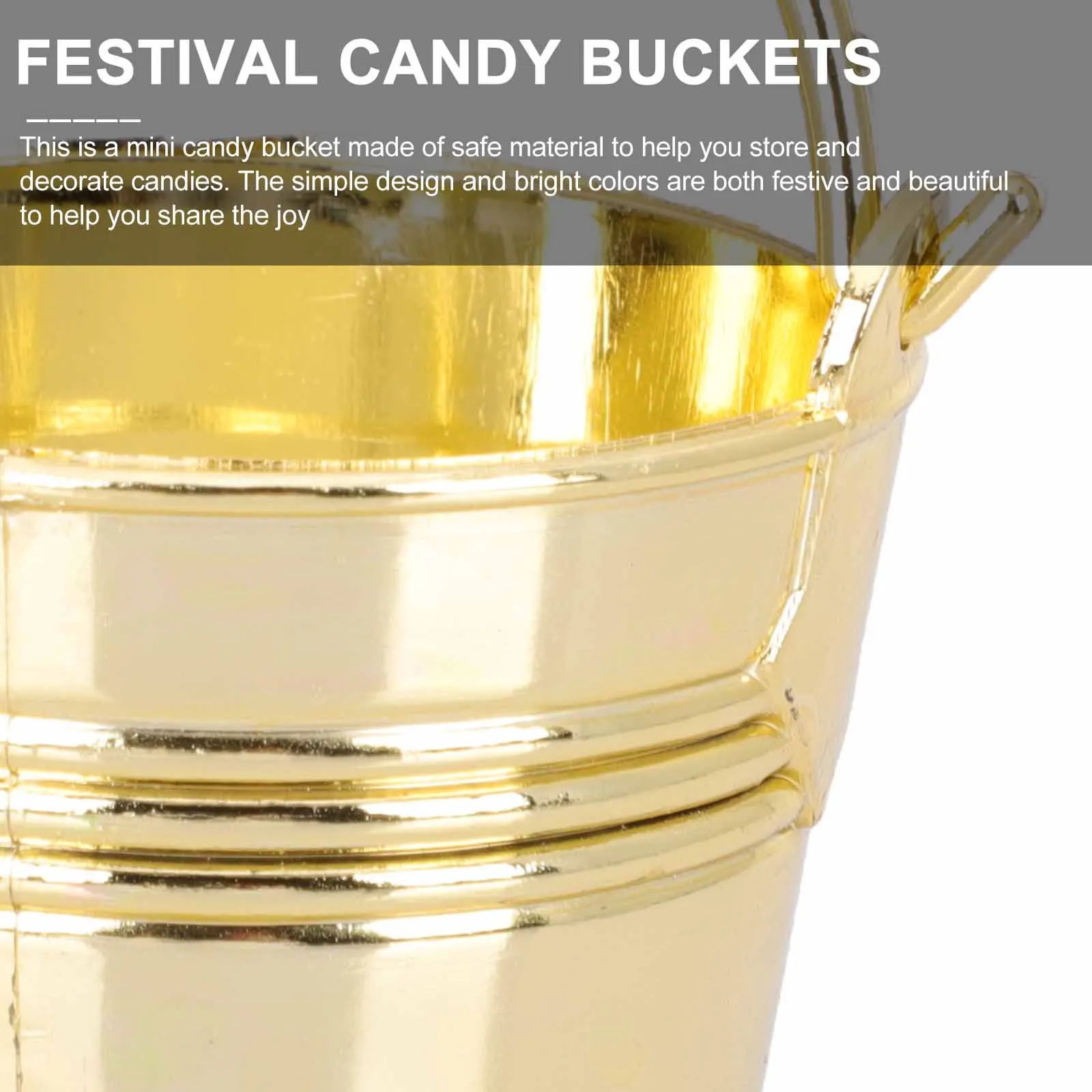 

10Pcs Candy Storage Containers Mini Plastic Buckets Candy Holders Party Favors Wedding Festival Snacks
