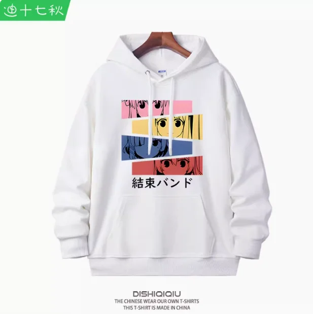 

Anime BOCCHI THE ROCK! Ijichi Nijika Hooded Hoodie Cosplay Autumn Winter Men Women Coat Loose Jacket Tops