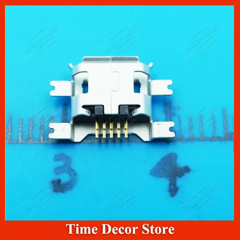 20pcs/lot Micro USB Connector Tail Charging socket SMT for Repairing Digital Product Mobile Phone