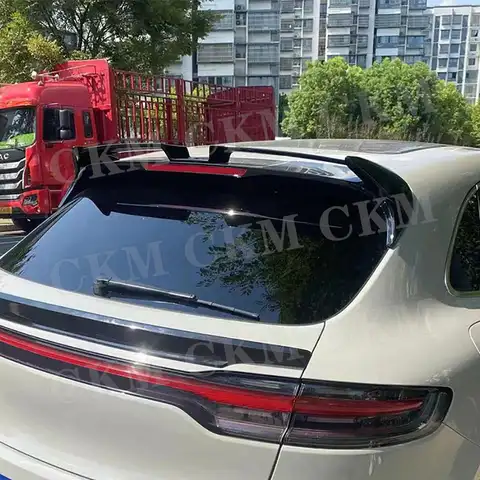 Carbon Fiber Car Body Kits Accessories Duckbill Rear Trunk Wing Spoiler For Porsche Macan 2014 - 2018 ABS Trunk Spoiler