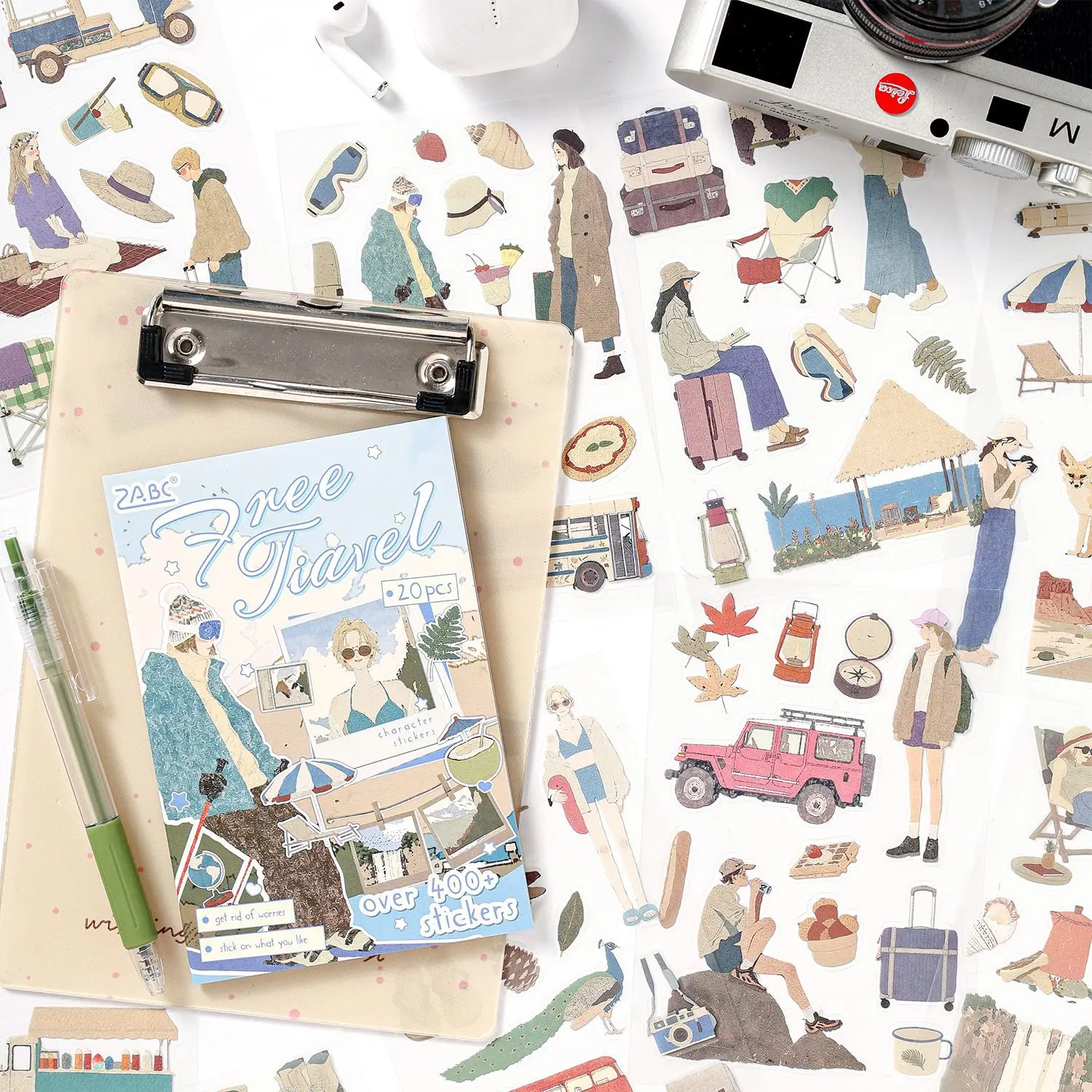 

20pcs/1lot Kawaii Scrapbook Sticker Misty Life Record Scrapbooking Supplies Planner Decorative Stationery Sticker
