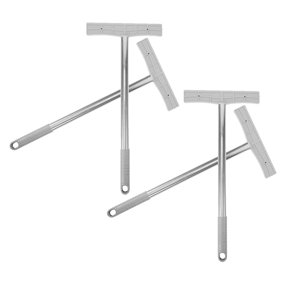 

4Pcs High Placards Rod Stanchion Sign Holder Stainless Steel Portable for Airport Ceremonies Voting Events