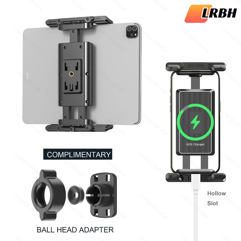 Suporte para tablet, tripé, acessórios para ipad, celular, clipe universal, portátil, tiro horizontal e vertical