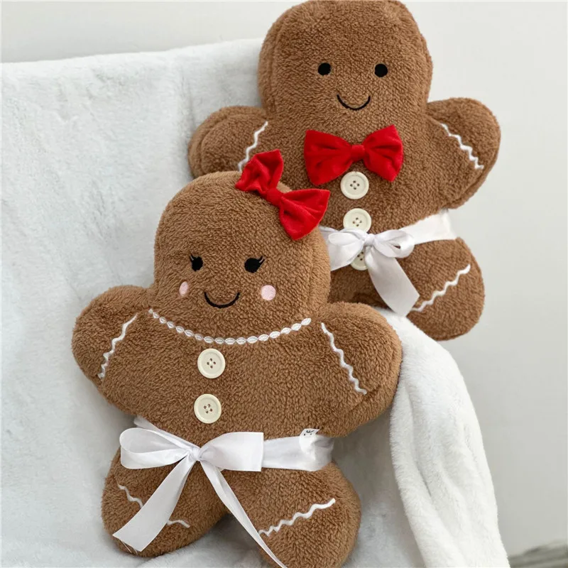 

Рождественская подушка 40 см для мальчиков и девочек, плюшевая игрушка, Мультяшные куклы, подушка для дома, мягкая игрушка, рождественский подарок для детей