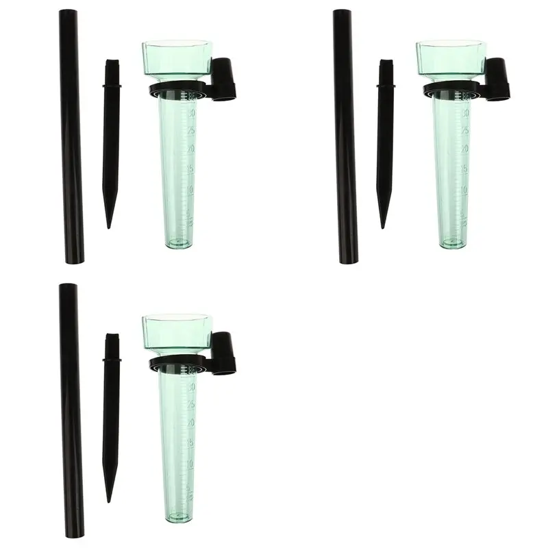Retail 3X Portable Polystyrene Rain Gauge Measurement Tool For Garden Water Ground Outdoor Rain Meter Collect Rainwater