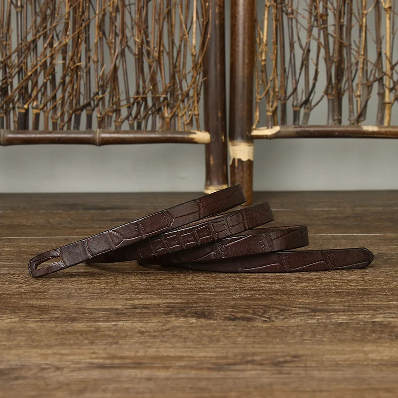 

Женские джинсы из натуральной яловой кожи 1,3 см без пряжек, ремни, женский пояс y2k, аксессуары, ремень Cinturones De Mujer