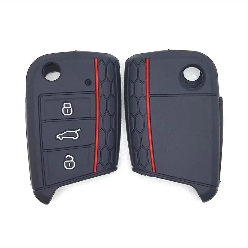 Car Key Cover Case Silicone Shell For VW Golf 7 MK7 VII Tiguan Polo Skoda Octavia A7 Kodiaq Seat Ateca Leon