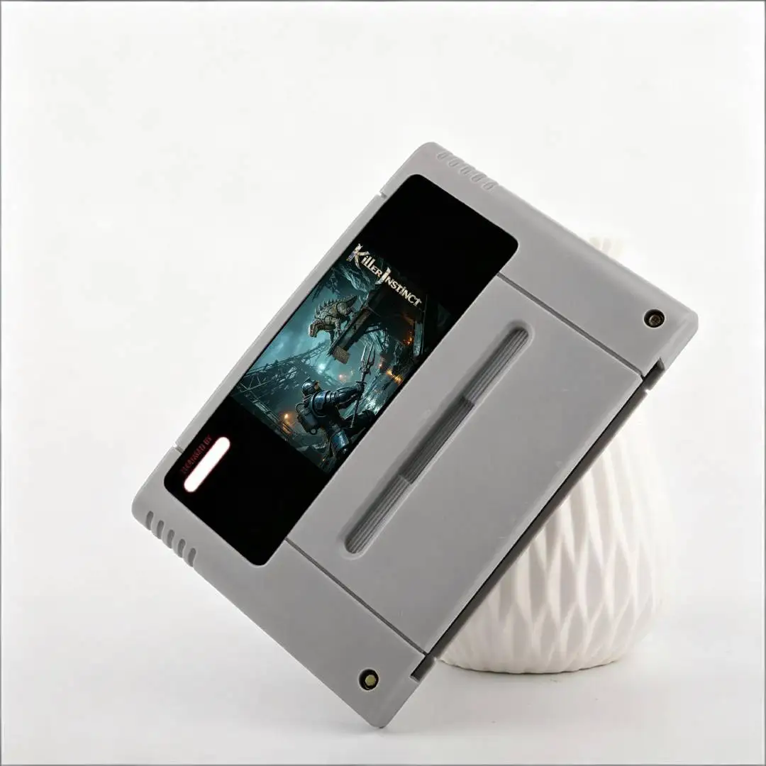 Premium-Cartridge KillerInstinct Code 11 Action-Spielkarte, robustes Kunststoffgehäuse für SNES NTSC PAL Systemkonsole, Plug-and-Play