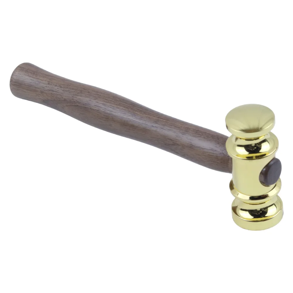 18K Gold Handmade Hammer Wooden Gavel for Lawyer Judge Court Auction Handcrafted Legal Mallet High Quality Professional Tool