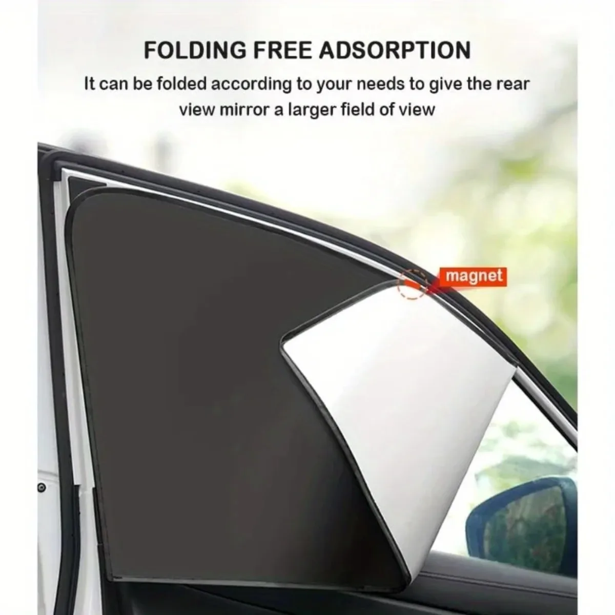 Universal Magnetic Window Shades 2pcs Set for Cars Heat Reduction Privacy Protection Auto Sunshade Car Accessory