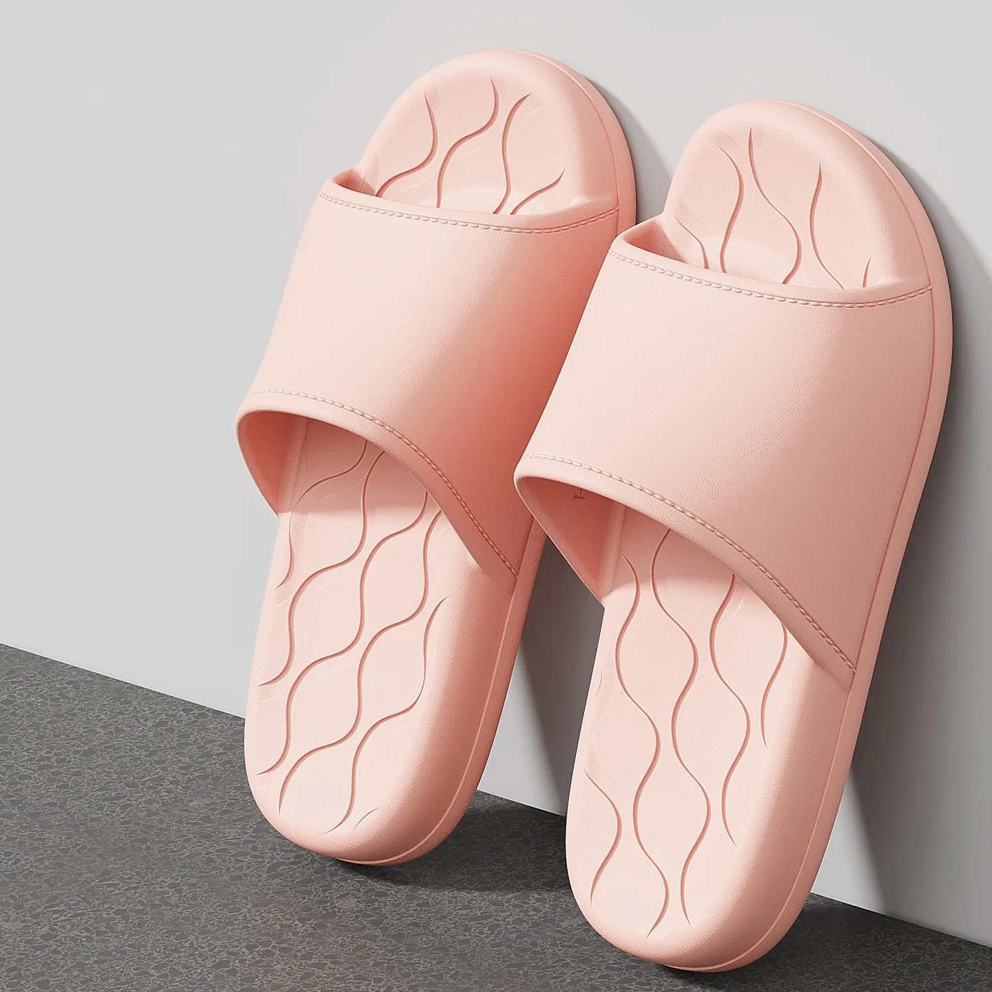 

Новые женские тапочки на толстой подошве, домашние шлепанцы на мягкой подошве из ЭВА, мужские летние сандалии, домашние парные нескользящие пляжные шлепанцы