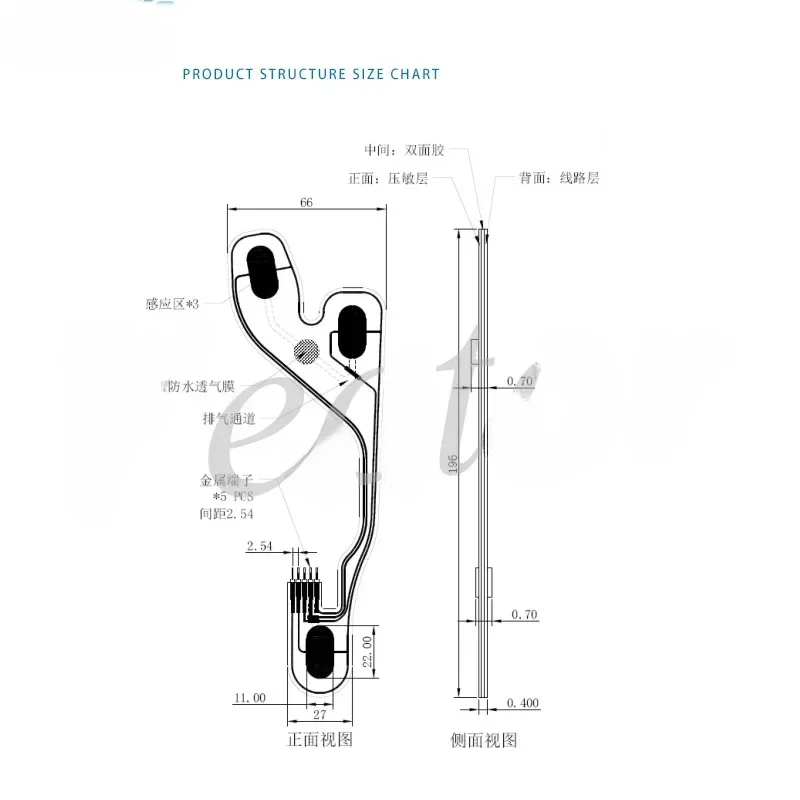 Gait analysis of thin-film multi-point pressure sensor insole