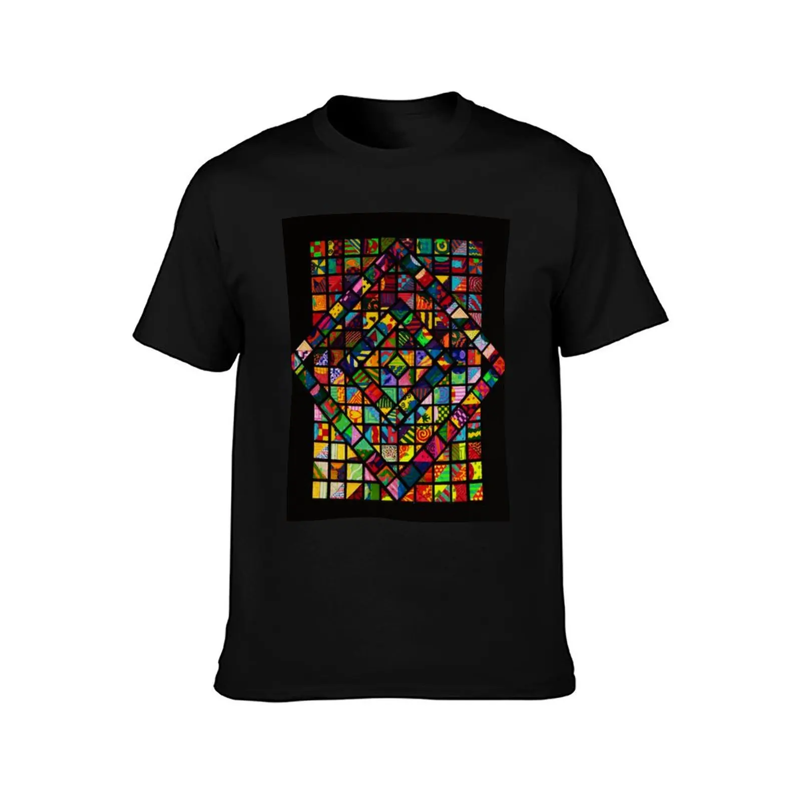 HHPS Art Show Class 6Y Mosaic: We Are One T-Shirt Summer Casual Cotton Tee Oversized Streetwear Tops Vintage Graphic Print
