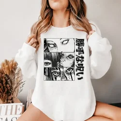 Junji Ito Tomie Shintaro Kago Horror Japan Manga Hoodies Autumn Sweatshirts Women Long Sleeve Casual Personaity Kawaii Clothes