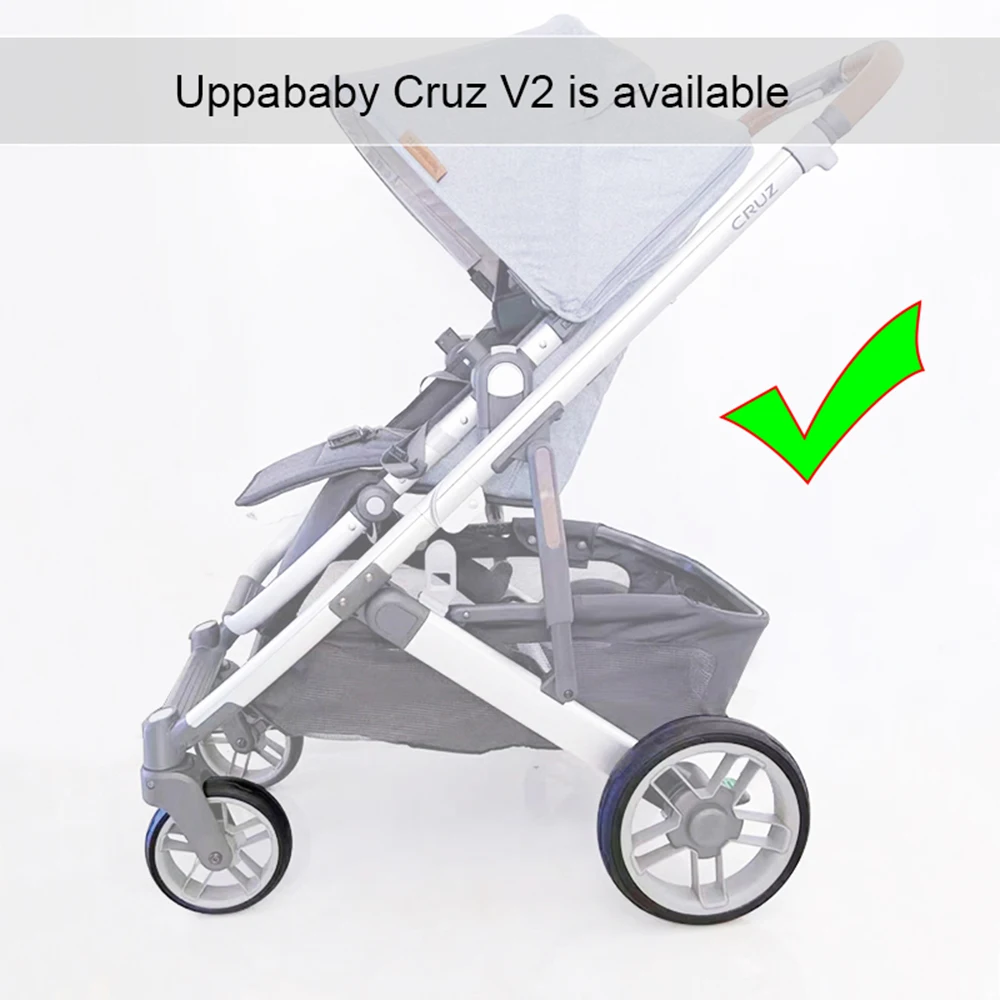 Kinderwagen-Rad-Reifen, jeweils für Uppababy Cruz V1/V2 Buggy Vorder- oder Hinterreifenabdeckung, PU, schlauchlos, direkter Ersatz, Baby-Zubehör – Detail 13