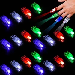 10 Pieces LED Finger Lights 6 Color Finger Flashlights for Kids Birthday Party Supplies Rave Laser Assorted Toys