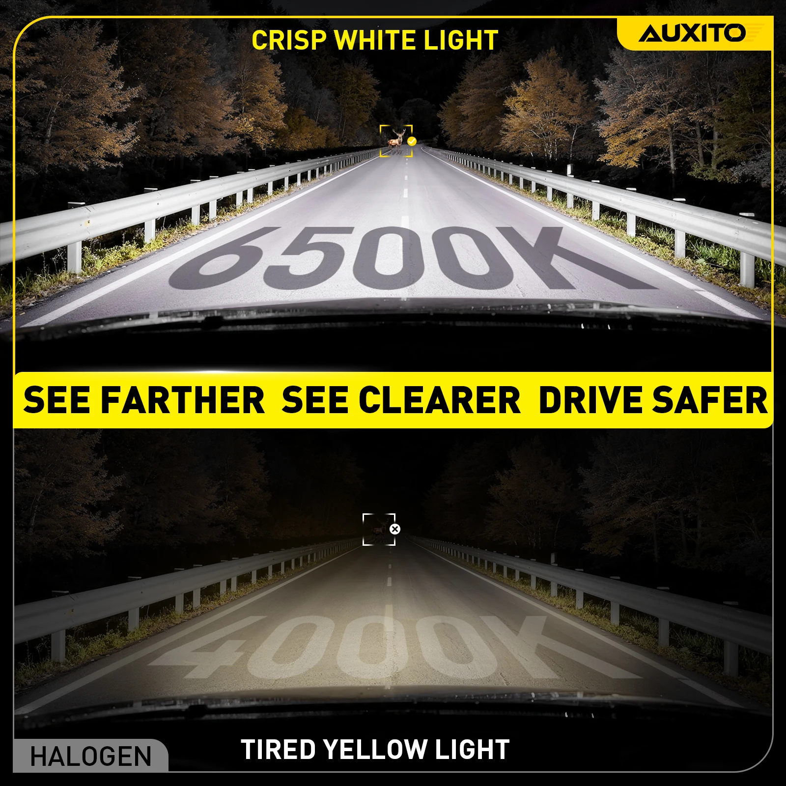 AUXITO 2Pcs 30000LM H11 H8 LED Headlight Bulbs 6500K White Turbo 9005 HB3 LED High Low Beam H9 9006 HB4 9012 Vehicle Light 12V