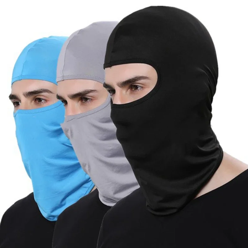 

Outdoor Full Face Mask Spandex Balaclava Thin Motorcycle Cycling Ski CS Mask