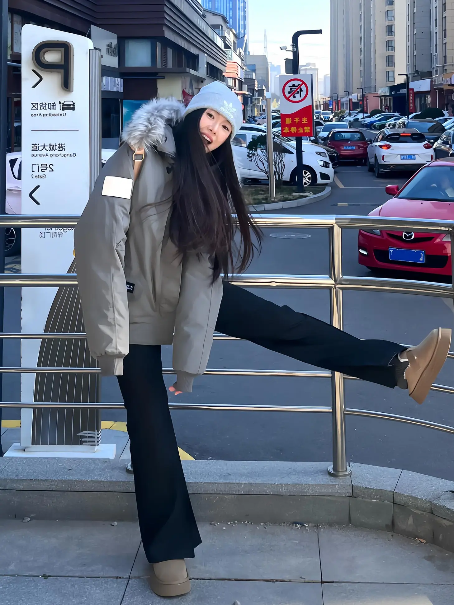 

Parkas Doublesidef Womens Fall Anti-Cold Hoody Natural Long-Sleeved Outwear Drawcord Elegant Seam Simple Adjustable Wrap Popular