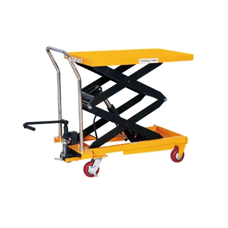 Manual Electric Hydraulic Platform Truck Mobile Lifting Platform Mold Flatbed Truck Foot-operated Lifting Trolley