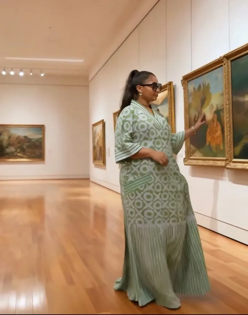 

Plus Size African Dresses for Women Traditional Africa Clothing Dashiki Ankara Outfits Gown Abayas Robe Muslim Kaftan Maxi Dress