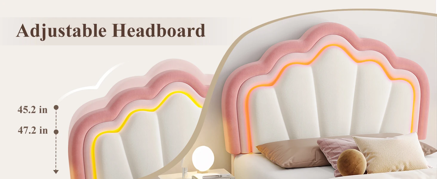 bed frame with headboard