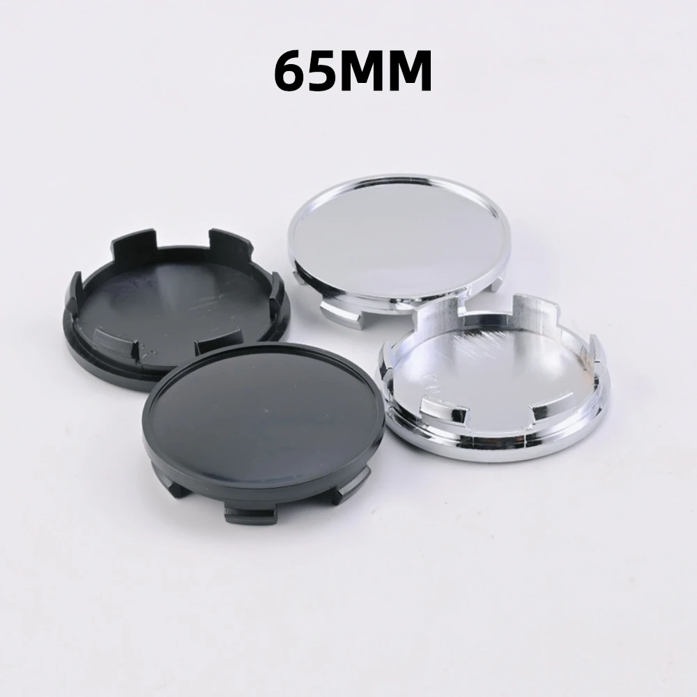 4pcs ABS 65mm Blank Car Wheel Center Caps Rim Hubcaps Centre Cover No Logo Emblem Badge Universal Exterior Styling Accessories